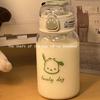 Vaso de paja simple ins lindo de aspecto elegante para mujer Verano Estudiante niña adulta plástico pequeño portátil Vaso de agua