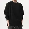 Sudadera popular de otoño para hombre, 380g, lisa, cuello redondo, sudadera con capucha, moderna, corte holgado, color liso, prenda exterior versátil