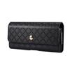 Bolsa de Cintura Xadrez Universal para Samsung Z Fold3 Tela Dobrável Capa Flip Estojo de Couro Bolsa Pendurada para Celular iPhone 13