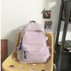 Bolso Escolar Suave Estilo Japonés Transfronterizo para Mujer, Versión Coreana, Color Sólido, Mochila Versátil para Adolescentes, Adecuado para Estudiantes de Secundaria y Preparatoria