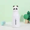 Copo térmico de aço inoxidável com design de animal de desenho animado personalizado, fofo design de panda e dinossauro, garrafa de água portátil para crianças, conveniente para estudantes