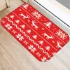 Felpudo Decorativo Navideño Alfombra Decorativa Felpudo de Cocina Felpudo para Sala de Estar Hogar Suave Copo de Nieve Árbol de Navidad Felpudo de Puerta