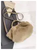 Elegante Bolso Pequeño Esponjoso Estilo Coreano para Mujer 2026 Nuevo Moda Versátil Bolso Cruzado Bolso Peludo Bolso de Mano Pequeño