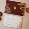 Cartão de convite de casamento Cartão de convite chinês escrito à mão Impressão de alta qualidade para casamento Jantar de casamento Carta de convite de casamento Convite de noivado Modelos 2023 consignação