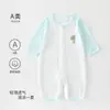 Macacão para Bebê, Algodão Puro Classe A, Macacão de Verão para Bebê, Roupa Fina para Recém-Nascido, Macacão de Engatinhar para Bebê, Roupa de Uma Peça