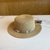 ¡Muchos estilos! Sombrero de Paja de Copa Plana para Primavera y Verano Moda de Alta Gama Atmosférico Lazo Protector Solar Sombrilla Sombrero Versátil para la Playa