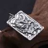 Venta al por mayor de fábrica 999 pies joyería de plata dominante Dragón cuatro mares colgante de plata de ley Plata tailandesa colgante de personalidad vintage para hombre