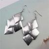 Brincos da moda europeia e americana punk rock diamante folhas foscas brincos de borla fabricantes de brincos de personalidade atacado