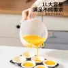 Filtro Líquido de Huevo Máquina de Filtrado para Cocinar Tazón con Filtro para Batir Huevos Cocina Horneado Tazón Mezclador para Leche de Soya Filtro No