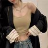 Metwo chaleco frío nude deseo puro textura techo tirante Verano Seda de Hielo color liso top de chica caliente para mujer