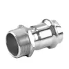 Fabricante de Foshan Acero Inoxidable 304 Rosca Exterior Engarzado Recto Diámetro Igual Rosca Exterior Conector de Rosca Exterior Pasante Accesorios