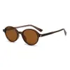 Venta Directa de Fábrica Gafas de Sol de Gama Alta para Mujer con Forma Ovalada Pequeña, Protección UV, Marco Redondo con Inserto de Pines de Acetato de Triacetilo