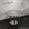 Mesa Redonda Grande de Aço Inoxidável Espessado para Catering, Hotel, Cantina, Restaurante, Barraca de Comida, Mesa de Jantar Redonda Externa para 10 Pessoas Comer 12