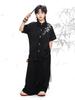 Ropa de Moda Infantil Hip-Hop Traje de Estilo Chino Hip-Hop Moda de Marca para Niños Hiphop Suelto Moda Nacional Ropa para Actuación de Mesa