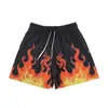 2026 Shorts de Baloncesto Llama para Hombre Streetwear Estampado Digital Shorts Deportivos Modernos Pantalones Cortos Casuales Sueltos para Estudiante