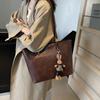 Nova bolsa tote retrô com laterais macias, bolsa de viagem feminina de grande capacidade para outono e inverno, bolsa de ombro moderna, casual e estilosa