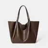 Bolso Grande de Piel Genuina para Mujer 2026 Nueva Moda Retro Bolso Tote Estilo Coreano de Moda Bolso de Hombro Transfronterizo