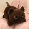 Brinquedo de Pelúcia de Gato Deitado, Boneca Gato Tricolor Fofa, Almofada de Gatinho de Pelúcia, Presente para Meninas
