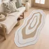 Alfombra de piso de cocina de algodón fino, alfombra de dormitorio, alfombra larga de tira, alfombra suave, alfombra impresa para mesita de noche, decoración del hogar XT