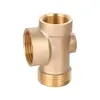 Reductor de cuatro vías 1 pulgada * 1 pulgada 6 puntos * 2 puntos interruptor de tanque de presión para bomba de agua cobre de cuatro vías cobre de tres vías unión de cobre
