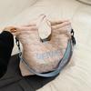 Bolsas, Bolsos Cruzados, Bolsos de Mano de Algodón para Mujer de Gran Capacidad, Bolsos Cubo Casuales para el Trabajo, Bolsos Tote de Clase, Bolsos Tote Populares