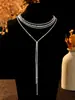 Joias de Noiva Europeias e Americanas Colar Brincos Conjunto de Joias Conjunto para Vestido de Banquete Corrente Moda Acessórios Versáteis Elegantes Atacado