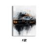 Pintura Decorativa Abstracta de Carreras de Arte Transfronterizo Pintura de Pared Colgante de Pared de Estilo Industrial de Moda para Nicho de Sala de Estar Moderna Tema de Coche