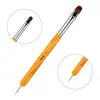 Caneta para Nail Art Haste de Onda Quente Mais Vendida na Fronteira, Haste Acrílica de Uso Duplo, Ferramenta Caneta para Manicure Francesa de Fototerapia