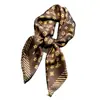 Bufanda de carta de presbicia de lujo 70 cm bufanda de seda bufanda de seda de imitación bufanda decorativa banco cuello blanco bufanda profesional estilo nuevo