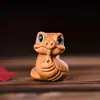 Souvenir de Navidad Talla en Madera de Ciprés Llavero Colgante Navideño Productos de Madera del Zodiaco de Dibujos Animados Dragón, Serpiente y Año del Caballo