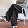 Pantalones Rectos de Pana para Hombre Otoño e Invierno 2025 Nueva Marca de Moda Forrados de Felpa Pantalones Deportivos Sueltos de Pierna Ancha Pantalones Casuales