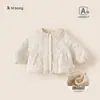 Ropa Infantil Bangxuan Otoño e Invierno Nuevo Estilo Blusas Infantiles con Cuello de Encaje, Ropa Cálida de Algodón para Bebés y Niños Pequeños, Chaquetas de Algodón para Niñas