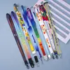 Lanyards Personalizados para Teléfono Móvil al por Mayor Transfronterizos, Lanyards con Cierre de Pinza de Langosta por Transferencia de Calor, Lanyards con Hebilla de Liberación Fácil para Tarjetas de Identificación de Trabajo