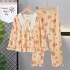 Pijamas de Verano Delgados para Niñas Conjunto de Ropa Acondicionada para Niños Ropa de Casa de Manga Larga Linda para Bebé Niña Verano Ropa Exterior
