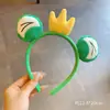 Faixa de Cabeça de Pelúcia Tridimensional de Desenho Animado de Alta Qualidade, Adorno de Cabeça, Faixa de Cabeça Engraçada e Fofa com Rosto de Princesa, Grampo de Cabelo, Acessórios de Cabelo
