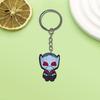 Llavero creativo de series de Marvel temu moda llavero para llaves de coche llavero para bolso PVC goma blanda decoración DIY