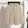 Shorts de Alfaiataria Feminino para Verão, Primavera e Outono 2026 Novo Estilo, Tamanho Plus, Cintura Alta, Corte Evasê, Shorts Casuais para Usar por Cima, Hot Pants de Perna Larga