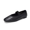 Zapatos Planos Mary Jane Cuadrados de Alta Calidad para Mujer, Zapatos Elásticos Simples sin Cordones, Zapatos de Temporada Primavera y Verano, Zapatos de Baile