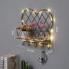 Prateleira Decorativa de Parede em Formato de Nuvem para Sala de Estar, Suporte de Armazenamento de Parede Estilo Ins para Quarto na Parede ao Lado da Cama, Instalação Sem Furos