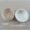 Juego de tazas de té con leche tubo de bambú canasta de bambú helado tejido de bambú hueco taza para bebidas juego de canastas de bambú check-in producto de bambú jaula para tazas