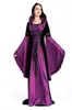 Fantasia de Halloween vestido roxo da corte francesa vestido retrô esfregão vestido retrô dama da corte vestido de rainha
