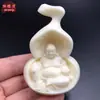 Talla de Fruta Marfil del Buda Maitreya, una Figura de Buda Sonriente, un Símbolo de Armonía, Mascota de Té, Decoración de Oficina, Artesanía al por Mayor