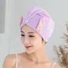 Touca Grossa para Secar Cabelo, Touca de Banho Absorvente, Toalha Triângulo, Macia, Secagem Rápida, Não Desbota, Touca para Secar Cabelo de Adulto, Turbante