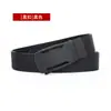 Cinto de Cintura Masculino de Liga de Alumínio e Acrílico, Moda Casual, Fivela Automática, Nylon, Sem Furo, 3,5 cm