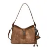 Bolso Cruzado de Hombro Único Retro de Moda Transfronterizo 2026 Nuevo Bolso Cruzado Texturizado de Moda de Lujo Ligero con Letra para Viajero
