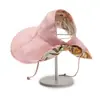 Chapéu de Pescador Vazio de Verão Estampado para Mulheres Versátil Anti-ultravioleta Estilo Versátil Moda Feminina Chapéu de Sol Protetor Solar