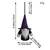 Colgante Pequeño Luminoso Transfronterizo Nuevo de Halloween Enano de Sombrero Alto Decoración de Ventana Muñeco Rudolph Sin Rostro de Navidad