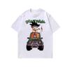 Camiseta de manga larga lavada con estampado de dibujos animados de anime japonés para hombre, top básico retro de moda nacional de gran tamaño para pareja, otoño