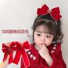 Ano novo menina princesa arco coroa cocar crianças hairpin não machuca cabelo bebê vermelho acessórios de cabelo Ano Novo hairpin