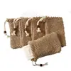 Bolsa de cáñamo puede colgar bolsa de yute hecha a mano proveedor directo fabricante baño jabón doméstico cordón red espumosa jabón nuevo